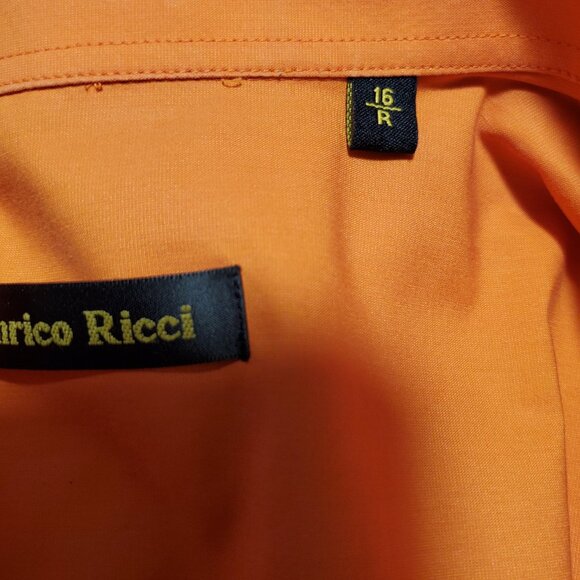 Enrico Ricci Mens Dress Shirt Long Sleeve With Matching Hilary Radley Tie. - Picture 3 of 5